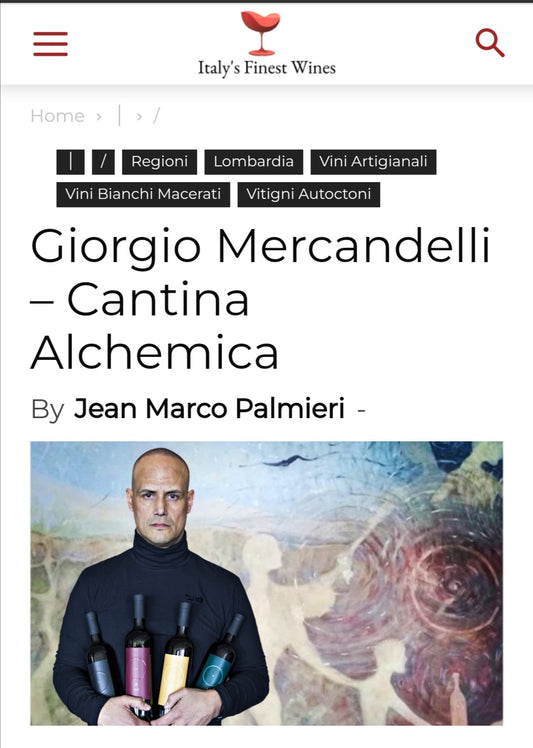 10 gennaio 2022: Giorgio Mercandelli e la Cantina Alchemica su Italy's finest wines