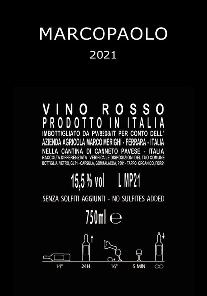 MARCOPAOLO 2021 Vino Alchemico Marco Paolo Merighi
