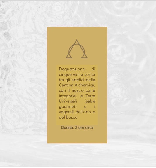 Degustazione Yellow Card Cantina Alchemica